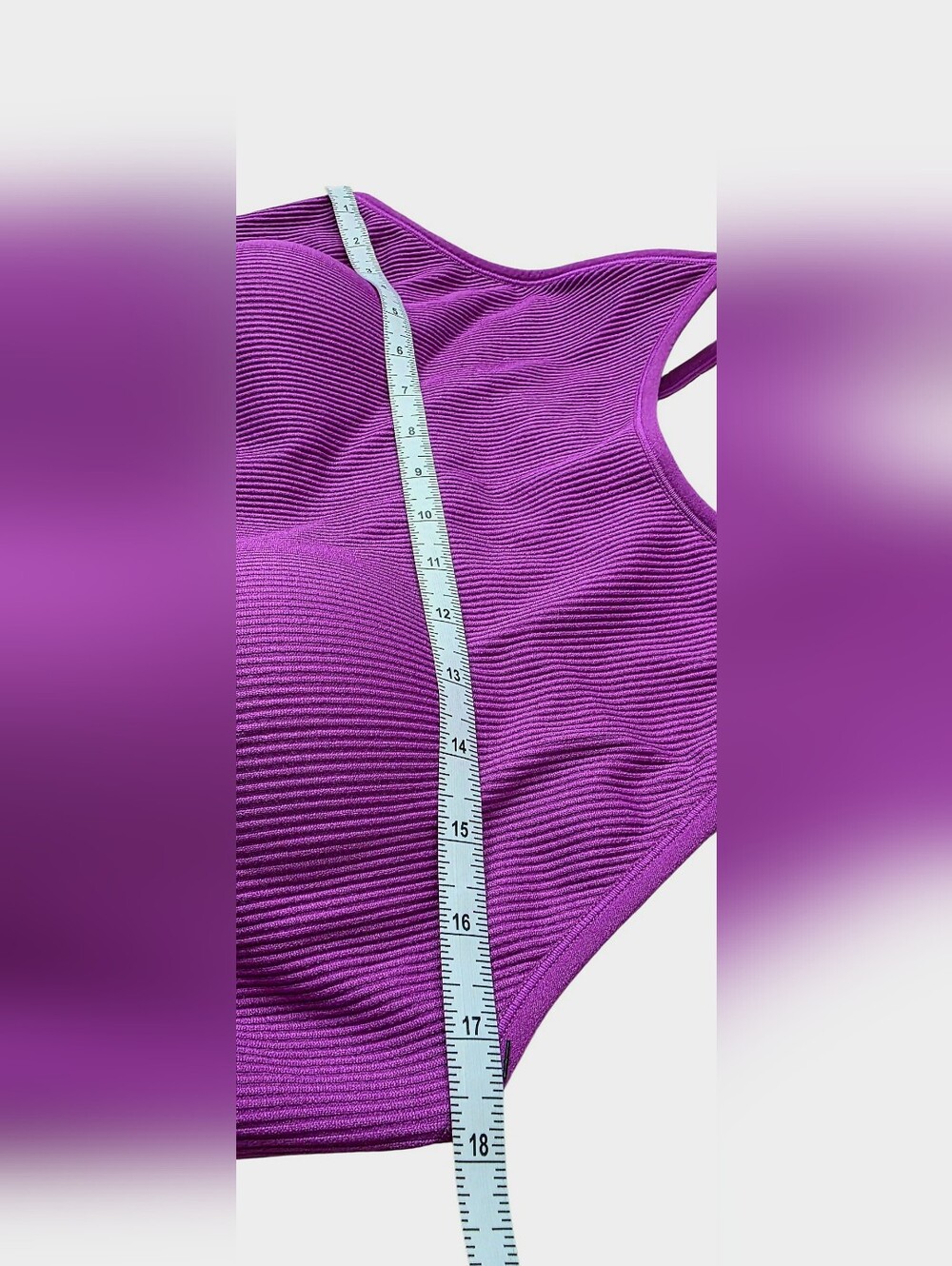Torrid Seamless Rib High Neck Bralette Byzantium Purple - Size 3 / Plus Size 3X - Picture 17 of 17